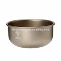 outdoor portable healthy nontoxic pure titanium bowl